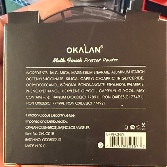 Okalan Matte Finish Pressed Powder - Tan - Picture 2 of 2